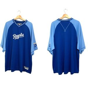 Kansas City Royals Blue Majestic Pull On Fan Jersey Size 2XL